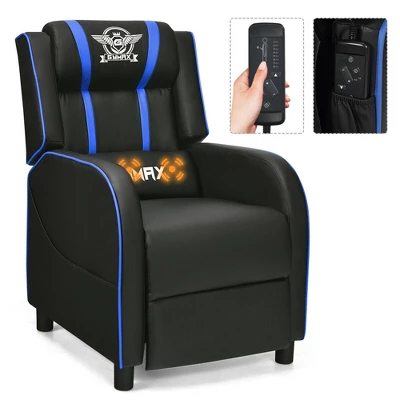 Costway Massage Gaming Recliner Chair Racing Single Lounge Sofa Home Theater Seat - Image 10