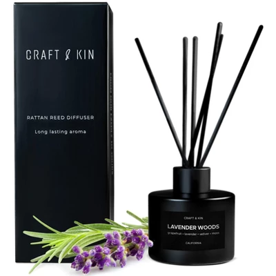 Craft & Kin Scented Oil Rattan Reed Diffuser Set - Image 8