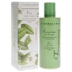 L'Erbolario Frescaessenza Fluid Body Cream - Body Cream For Dry Skin - 6.7 Oz