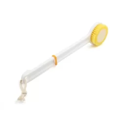 Unique Bargains Nylon Bristle Plastic Long Straight Handle Body Brush Bath Shower Scrubber