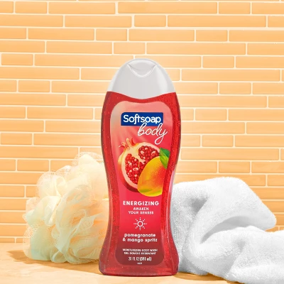 Softsoap Body Wash Pomegranate & Mango - 20 Fl Oz/4ct