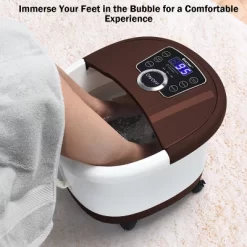 Costway Portable Electric Foot Spa Bath Shiatsu Roller Motorized Massager Fast Heating
