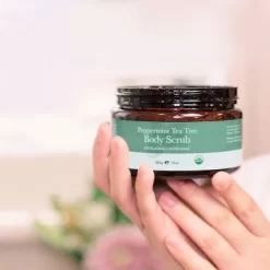 Beauty By Earth Organic Body Scrub - Peppermint Tea Tree, 10 Oz.