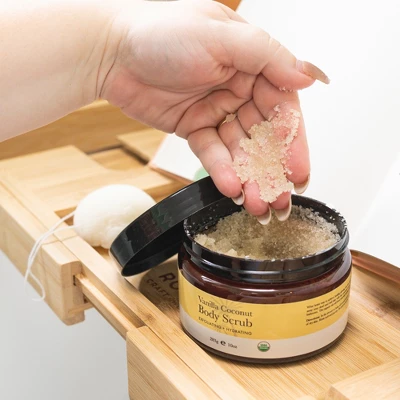 Beauty By Earth Organic Body Scrub - Vanilla Coconut, 10 Oz. - Image 4