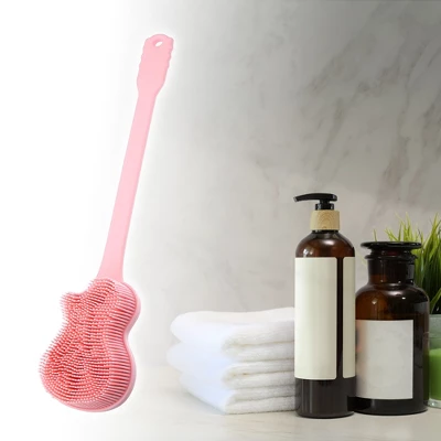 Unique Bargains Shower Back Long Handle Silicone Scrubber Bath Brush - Image 5