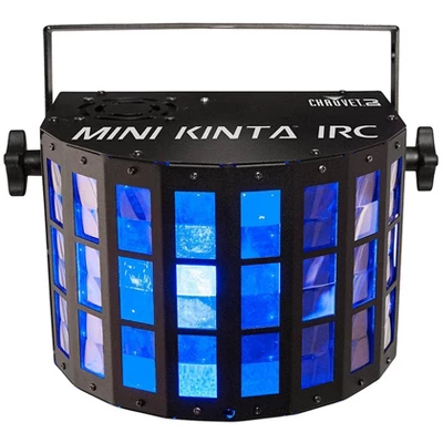 Chauvet DJ Mini Kinta IRC LED RGBW DMX Lights (2 Pack) + Portable Tripod Stand