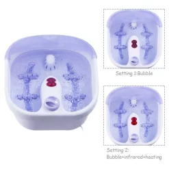 Costway Electrical Foot Tub Basin Point Massage Home Use Therapy Machine Health Spa