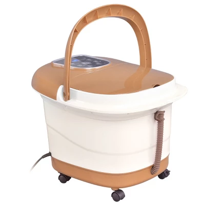 All-In-One Foot Spa Bath Massager Tem/Time Set Heat Bubble Vibration W/6 Roller - Image 9