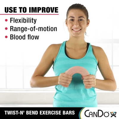 CanDo Twist-n' Bend Flexible Resistance Bars For Grip And Forearm Strengthening, Physical Therapy, Rehabilitation, Injury Recovery, And Pain Relief - Image 4