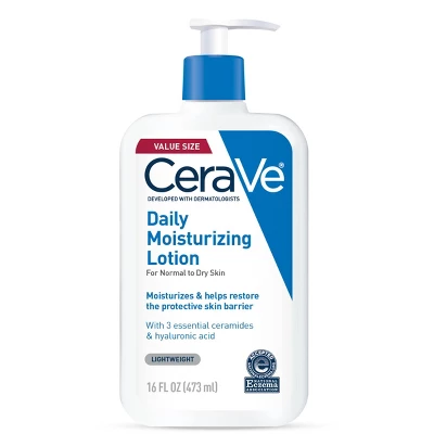 CeraVe Daily Face And Body Moisturizing Lotion For Normal To Dry Skin - Fragrance Free - 16 Fl Oz - Image 2