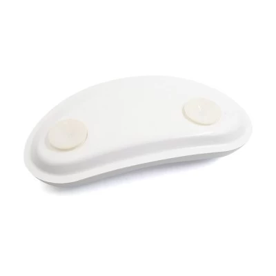 Unique Bargains Bean Shape Neck Back Support Headrest Bathtub Tub Home Bath Spa Pillow Cushion W/ 2 Suction Cups White