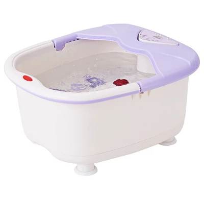 Costway Foot Spa Bath Massager LCD Display Temperature Control Heat Infrared Bubbles Purple - Image 8