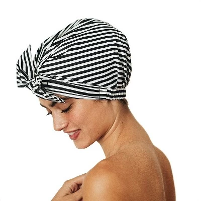 Kitsch Luxury Shower Cap - Stripe - Image 6