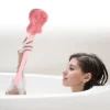 Unique Bargains Shower Back Long Handle Silicone Scrubber Bath Brush