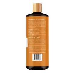 Dr Jacobs Naturals Rich Castile Orange & Ginger Body Wash Hypoallergenic Vegan Sulfate-Free Paraben-Free 32oz-Orange &Ginger