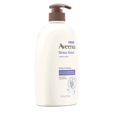 Aveeno Stress Relief Body Wash With Lavender & Chamomile - 33 Fl Oz - Image 5