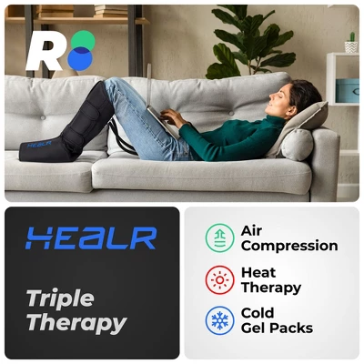 REATHLETE HEALR Leg, Calf, And Foot Massager For With Heat And Compression, Heat And Cold Therapies For Circulation Improvement And Pain Relief
