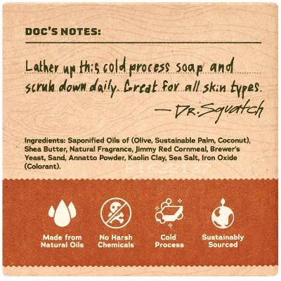 DR. SQUATCH Men's Bar Soap - Goat's Milk - Pine Scent - 17.65oz/4ct - Image 2