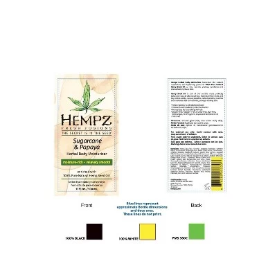 Hempz Sugarcane Sugarcane And Papaya Herbal Body Moisturizer Sugar & Passionfruit - 17 Fl Oz - Image 4
