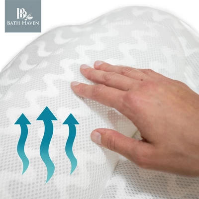 Bath Haven Ergonomic Bath Pillow For Head And Shoulders - Image 3