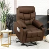 Costway Electric Power Lift Recliner Chair Living Room Sofa Chair With Massage & Heating