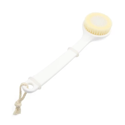 Unique Bargains Nylon Soft Bristle Plastic Curved Handlebar Back Brush Bath Shower Scrubber - Image 4