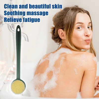 Unique Bargains Skin Exfoliating PP Back Scrubber With Long Handle Bath Brush 1 Pc