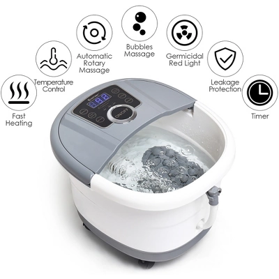Costway Portable Multi-function Electric Foot Spa Bath Shiatsu Roller Motorized Massager - Image 4