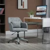 Vinsetto Mid-Back Ergonomic Massage Office Chair Swivel Task Chair With 2-Point Lumbar Massage, USB Power, And Adjustable Height