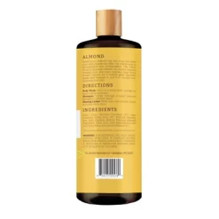 Dr Jacobs Naturals Rich Castile Almond Body Wash Hypoallergenic Vegan Sulfate-Free Paraben-Free Dermatologist Recommended 32oz - Almond