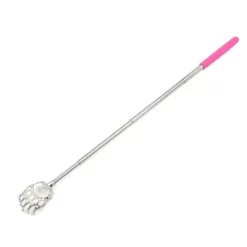 Unique Bargains Portable Extendable Bear Claw Shape Back Itch Comfort Scratcher Tools Fuchsia 22.6" 3pcs