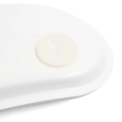 Unique Bargains Bean Shape Neck Back Support Headrest Bathtub Tub Home Bath Spa Pillow Cushion W/ 2 Suction Cups White - Image 2