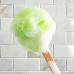 Juvale 4 Pack Back Scrubber For Shower With Long Handle, Loofah On A Stick For Exfoliating, 4 Assorted Colors, 16 In