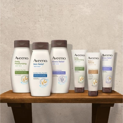 Aveeno Stress Relief Body Wash With Lavender & Chamomile - 33 Fl Oz