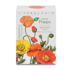 L'Erbolario Sweet Poppy Perfumed Bar Soap - Beauty Bar Soap - 3.5 Oz