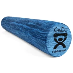 CanDo Premium Blue Marble EVA Foam Roller For Muscle Restoration, Massage Therapy, Sport Recovery And Physical Therapy