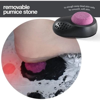Foot Spa Massager Collapsible Option - Includes Remote Control, Pumice Stone, Heat Option, Bubbles, Jets And Vibration Button - MedicalKinUsa - Image 4