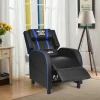 Costway Massage Gaming Recliner Chair Racing Single Lounge Sofa Home Theater Seat