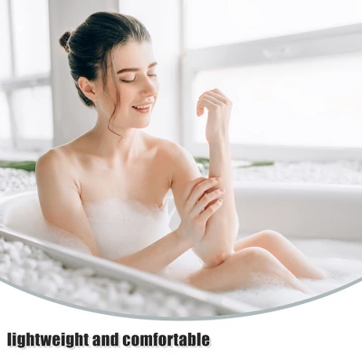 Unique Bargains Bath Cushion Non Slip Suction Sups Comfortable Head Rest Bathtub Pillow Gray - Image 3