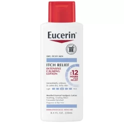 Eucerin Itch Relief Intensive Calming Lotion For Sensitive Dry Skin Unscented - 8.4 Fl Oz