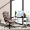 Vinsetto 6 Point Vibrating Massage Office Chair High Back Executive Heated Chair With 5 Modes Reclining Backrest Padded Armrest, Coffee