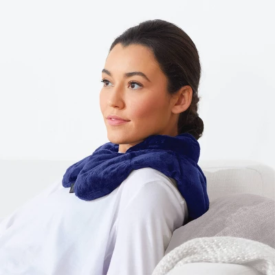 Sharper Image Neck Shoulder Massage Body Wrap - Navy - Image 3