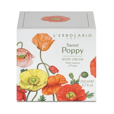 L'Erbolario Sweet Poppy Body Cream - Body Cream For Dry Skin - 6.7 Oz - Image 3