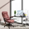 Vinsetto Ergonomic Vibrating Massage Office Chair High Back Executive Heated Chair With 6 Point Vibration Reclining Backrest Padded Armrest Red