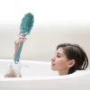 Unique Bargains Body Bath Brush Back Scrubber Loofah Shower With Long Handle For Skin Exfoliating PP Mesh 1 Pcs