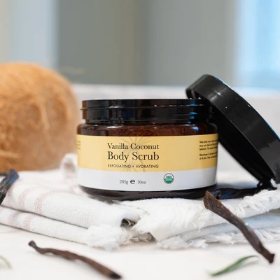 Beauty By Earth Organic Body Scrub - Vanilla Coconut, 10 Oz. - Image 3