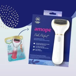 Amopé Pedi Perfect Foot File With Diamond Crystals For Feet, Removes Hard And Dead Skin - 1ct