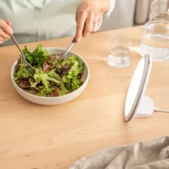 HappyLight Alba Round UV-Free LED Therapy Lamp 10,000 Lux White - Verilux