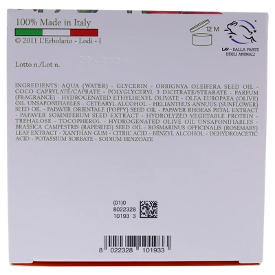 L'Erbolario Sweet Poppy Body Cream - Body Cream For Dry Skin - 6.7 Oz - Image 5