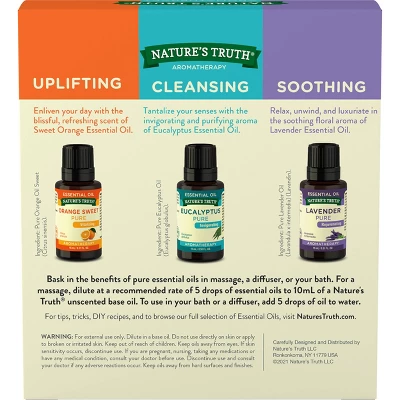 Nature's Truth Essential Oils - 3pk